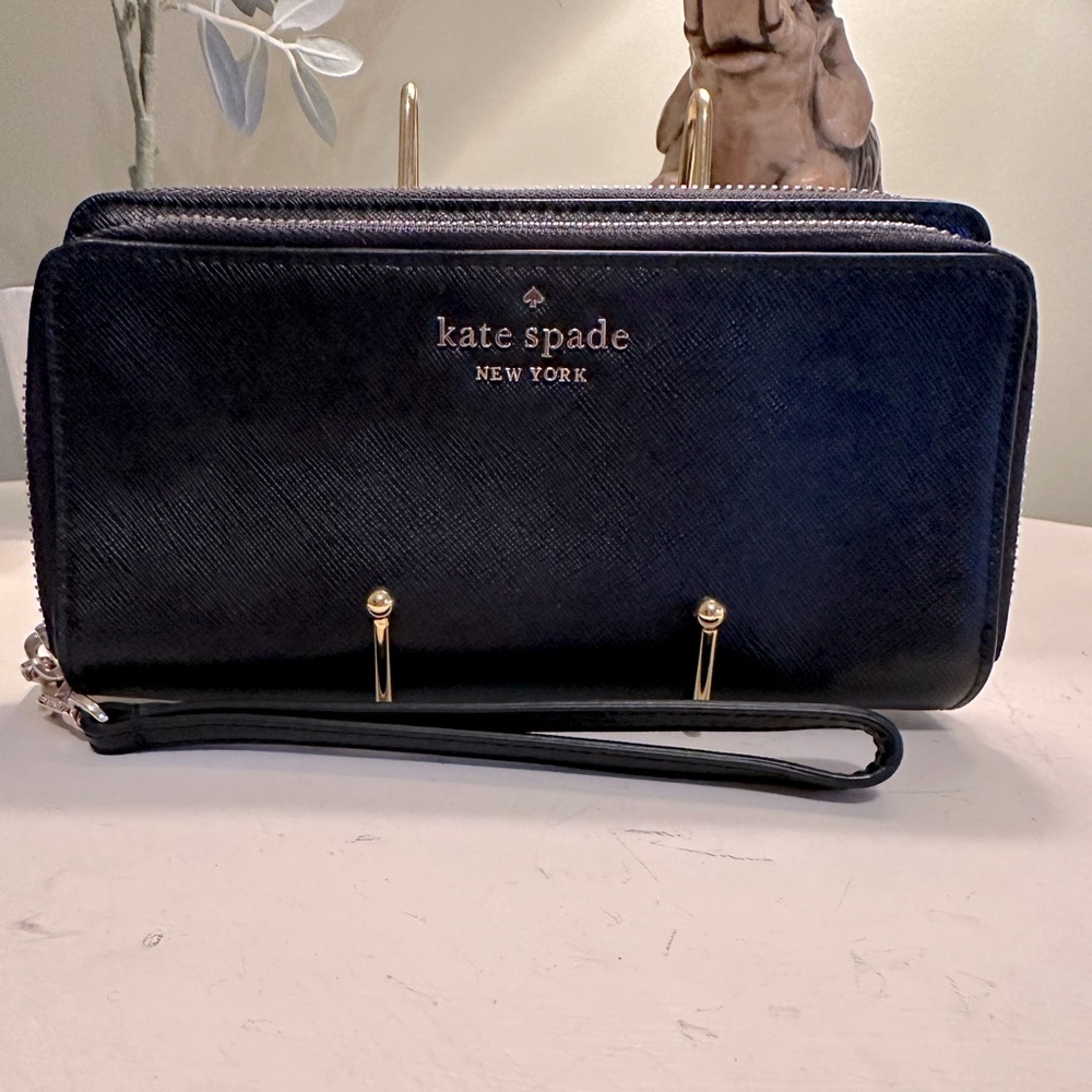 Kate Spade double zip wristlet wallet